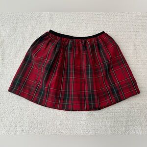 Polo by Ralph Lauren Red and Black Plaid A-Line Skirt